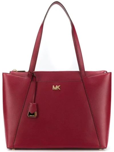 Shop Michael Michael Kors Maddie Tote Bag - Red