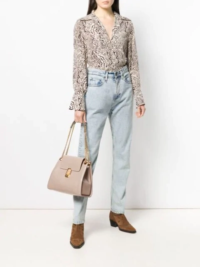 Shop Chloé Anne Shoulder Bag In Grey