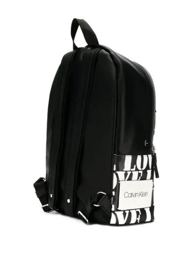 Shop Calvin Klein Love Backpack - Black