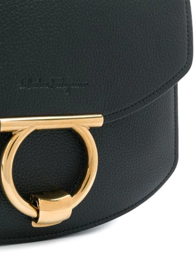 Shop Ferragamo Margot Shoulder Bag In Black