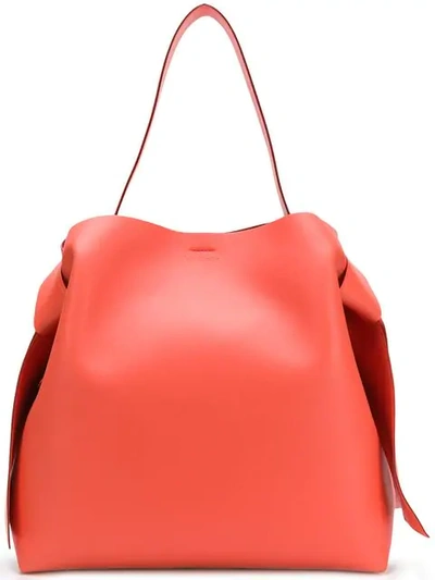 Shop Acne Studios Musubi Maxi Shoulder Bag In Orange