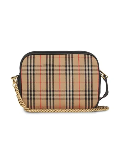 Shop Burberry 1983 Check Shoulder Bag In Yellow