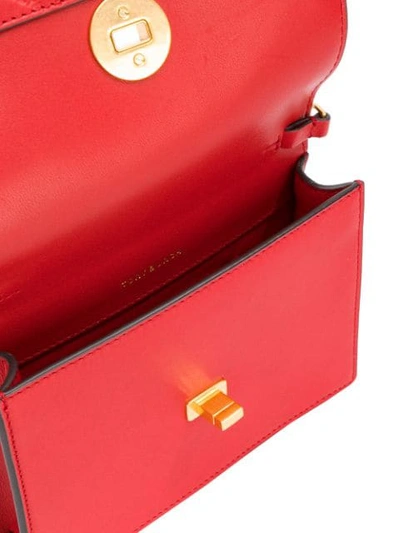 Shop Tory Burch Georgia Turn-lock Mini Bag - Red