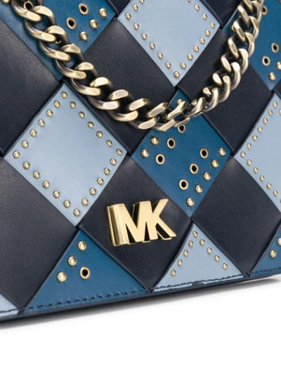 Shop Michael Michael Kors Mott Cross-body Bag - Blue