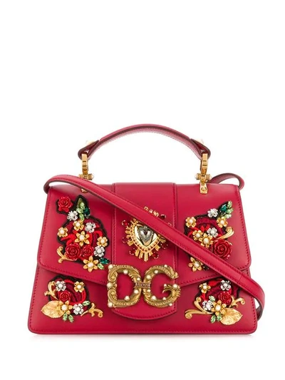 Shop Dolce & Gabbana Amore Bag In Red