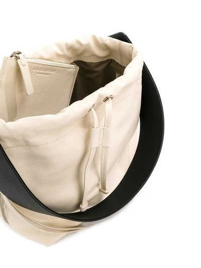 Shop Bonastre Shoulder-handle Bucket Tote In White