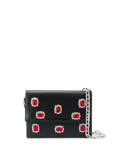 Shop Prada Mini Bandoliera Clutch Bag In Black