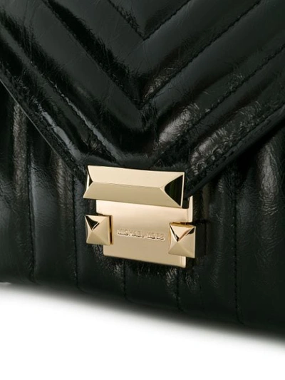 Shop Michael Michael Kors Square Mini Crossbody Bag - Black