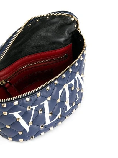 Shop Valentino Rockstud Spike Belt Bag In Blue