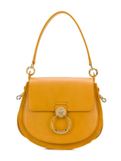 Shop Chloé Tess Shoulder Bag In Yellow