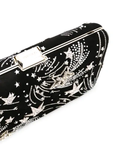 Shop Jimmy Choo Clemmie Clutch In Black