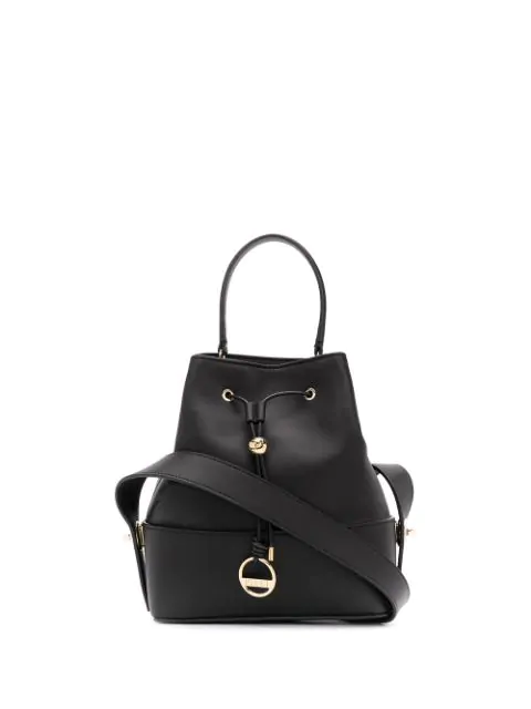 Emilio Pucci Black Calf Leather Bonita Bucket Bag | ModeSens