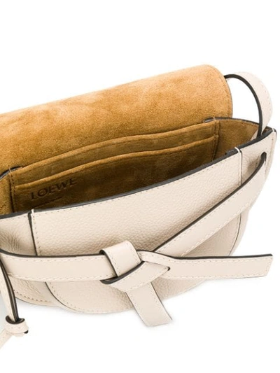 Shop Loewe Knot Detail Crossbody Bag In Neutrals