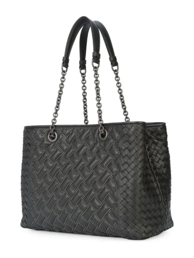 nero nappa microstuds tote