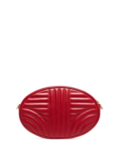 Shop Prada Ovale 'diagramme' Schultertasche In Red