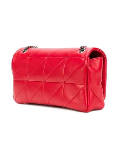 Shop Saint Laurent Medium Patchwork Jamie Bag In Red