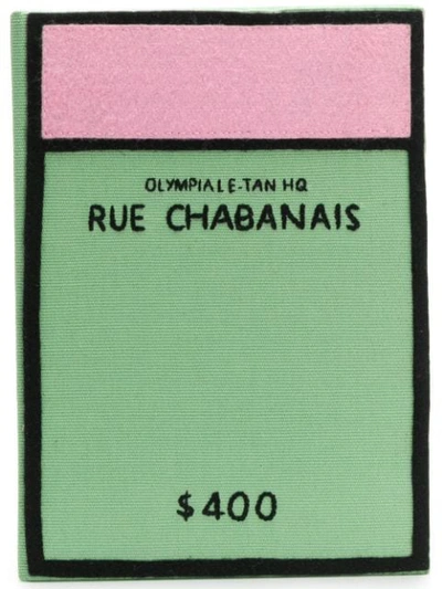 Shop Olympia Le-tan Rue Chabanais Clutch Bag - Green