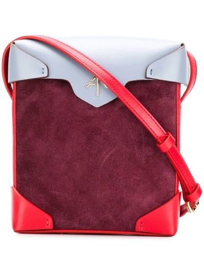 Shop Manu Atelier Mini Pristine Crossbody Bag In Red
