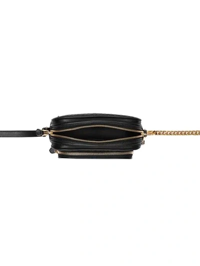 Shop Burberry Monogram Print Camera Bag In Black