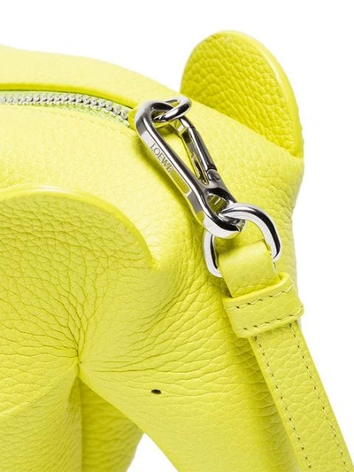 Shop Loewe Mini Elephant Bag In Yellow