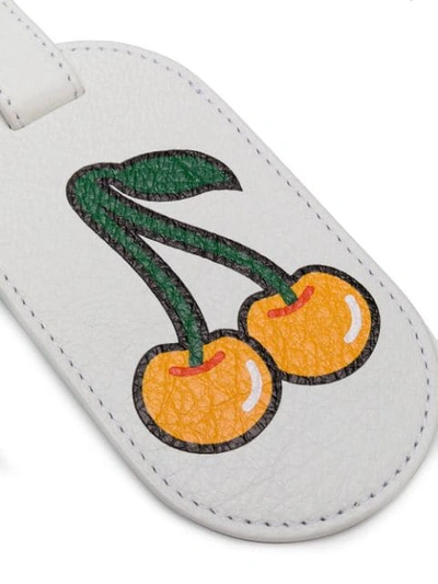 Shop Chaos Cherry-print Luggage Tag In White