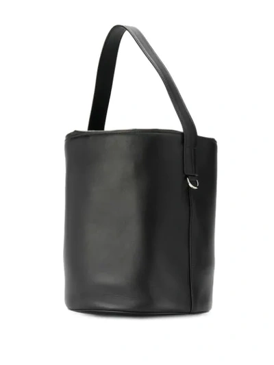 Shop Jil Sander Medium Bucket Bag In 001