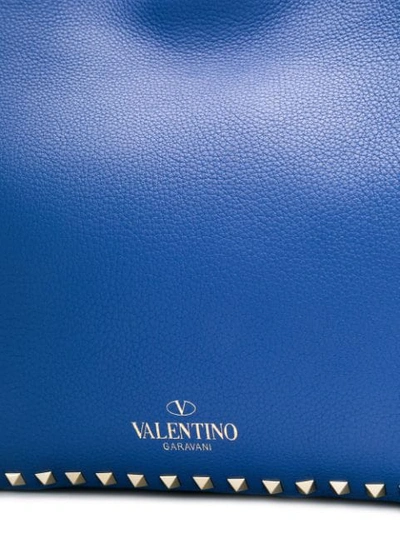 Shop Valentino Rockstud Tote Bag In Blue