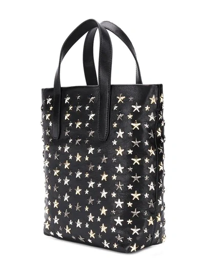 Shop Jimmy Choo Star Appliqué Tote Bag In Black