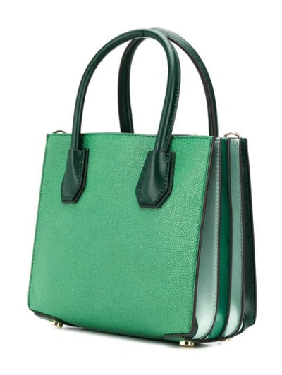 Shop Michael Michael Kors Mercer Crossbody Bag In Green