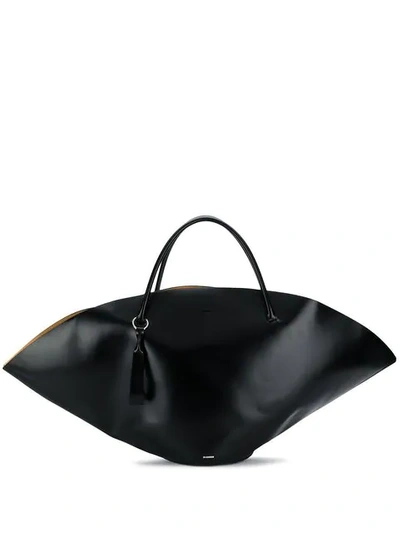 Shop Jil Sander Structured Tote Bag In Black