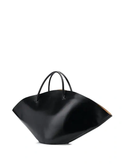 Shop Jil Sander Structured Tote Bag In Black