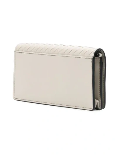 Shop Bottega Veneta Nodini Artsy Crossbody Bag In White