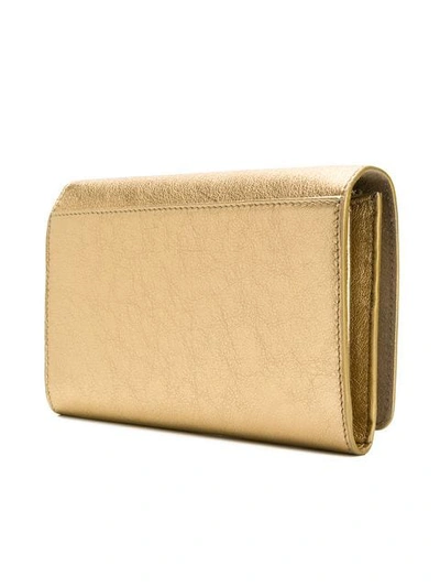 Shop Jimmy Choo Gold Metallic Sonia Crossbody Bag