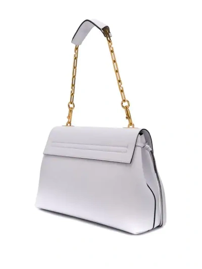 Shop Valentino Garavani Medium Vring Shoulder Bag In 001 White