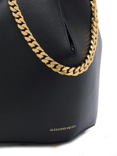 Shop Alexander Mcqueen Bucket Shoulder Bag In Black