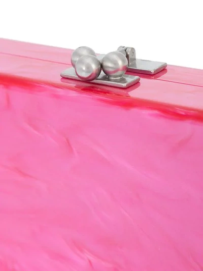 Shop Edie Parker Rectangular Box Clutch In Pink