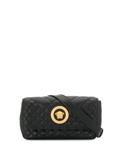 Shop Versace Medusa Logo Belt Bag In Black