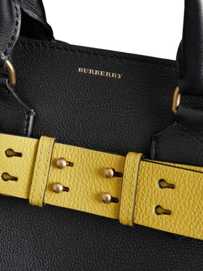 Shop Burberry The Medium Leather Belt Bag In Black