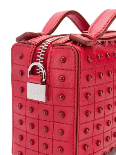 Shop Tod's Micro Gommini Bag In Red