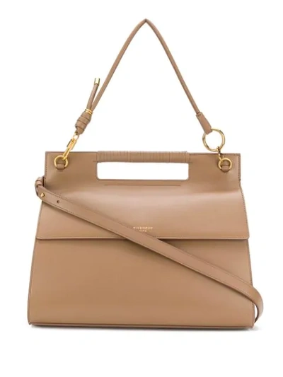 Shop Givenchy Flap Tote In Neutrals