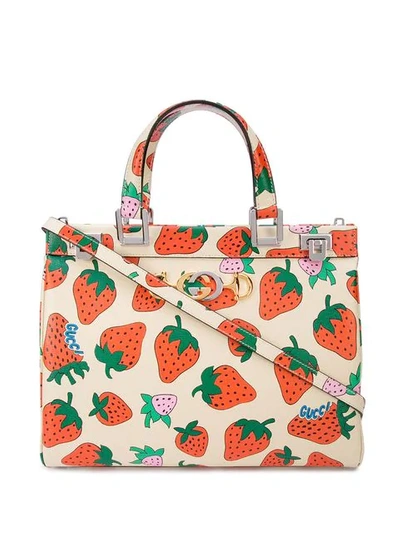 Gucci strawberry tote hotsell