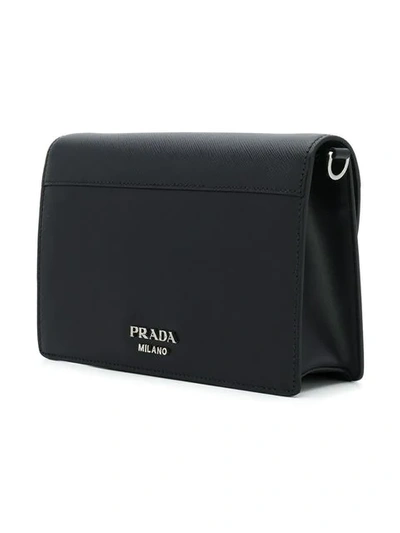 Shop Prada Elektra Crossbody Bag In Black