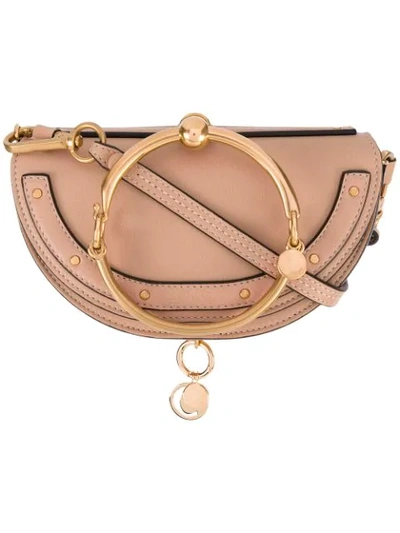 Shop Chloé Nile Mini Bracelet Bag - Neutrals