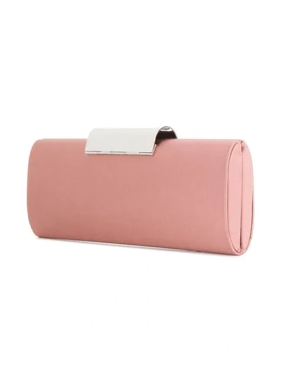 Shop Sergio Rossi Colour-block Formal Clutch In Pink