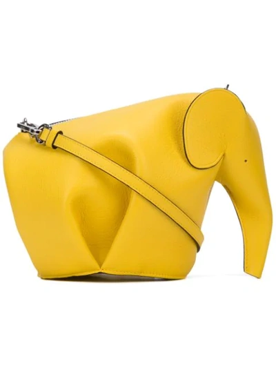 LOEWE ELEPHANT斜挎包 - 黄色