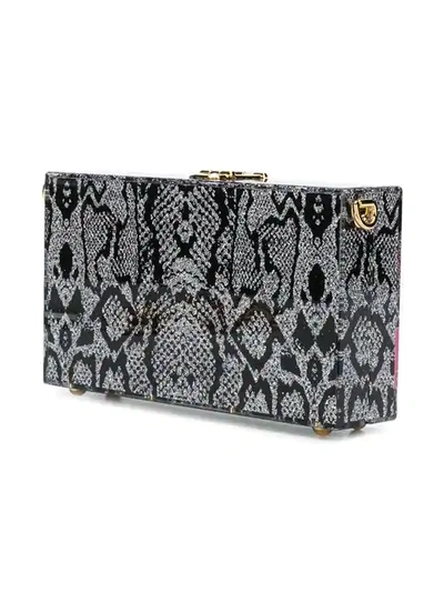 Shop Dolce & Gabbana Fashion Devotion Box Clutch In Black