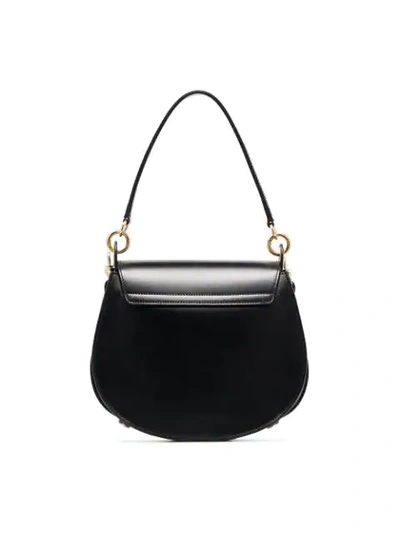 Shop Chloé Large Tess Shoulder Bag In Black