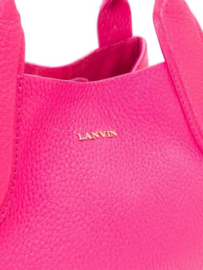 Shop Lanvin Mini Cabas Bag - Pink