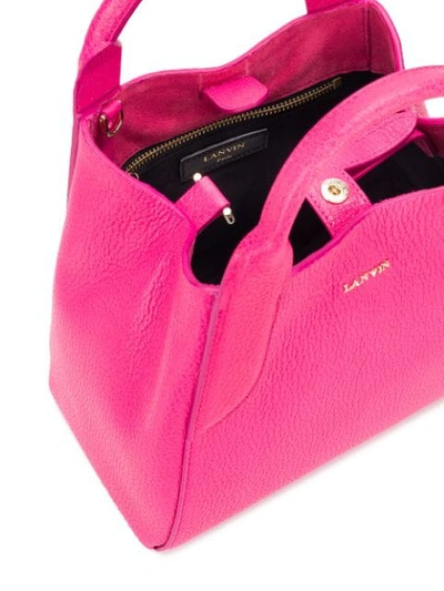 Shop Lanvin Mini Cabas Bag - Pink