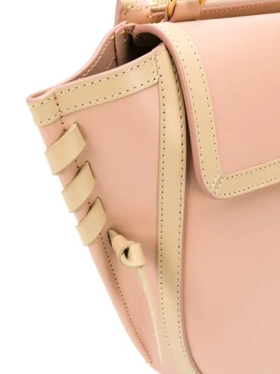 Shop Wandler Oversized Stitch Shoulder Bag In Pink
